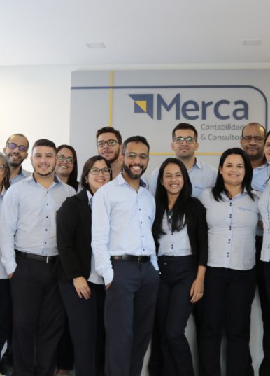 Rotina de trabalho no escritório da Merca